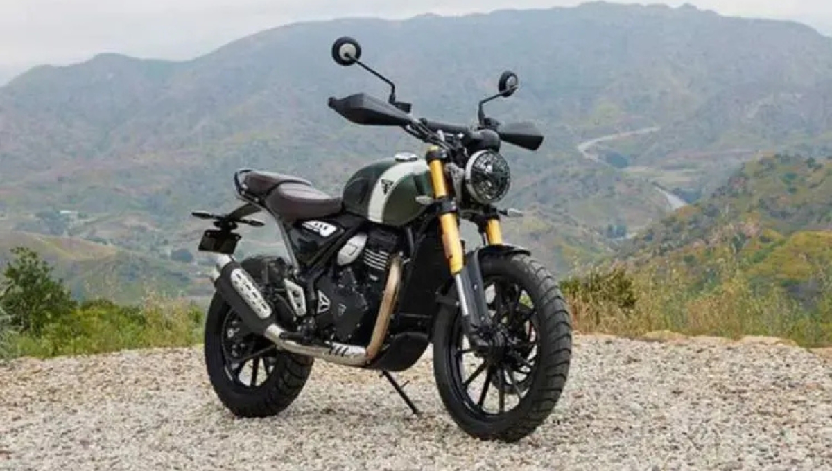 New Triumph Scrambler 400 X with 160 kmph top speed and 28.3 kmpl mileage, priced at ₹5.5 lakh