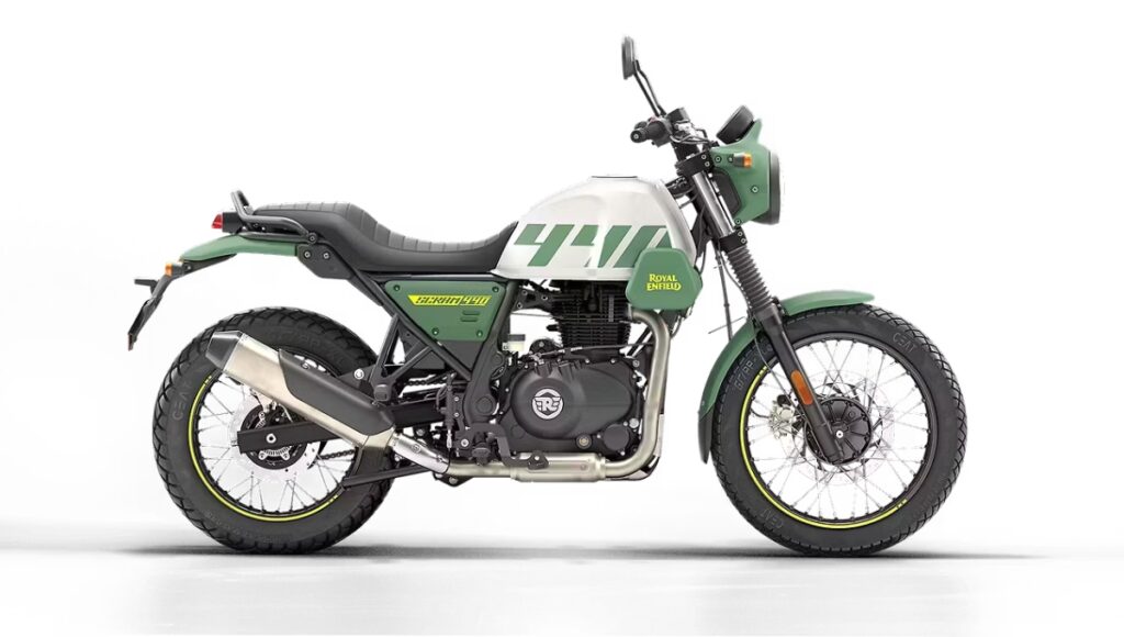 Experience 29.5 kmpl mileage and smart features with the new Royal Enfield Scram 440 priced at just ₹2.50 lakh