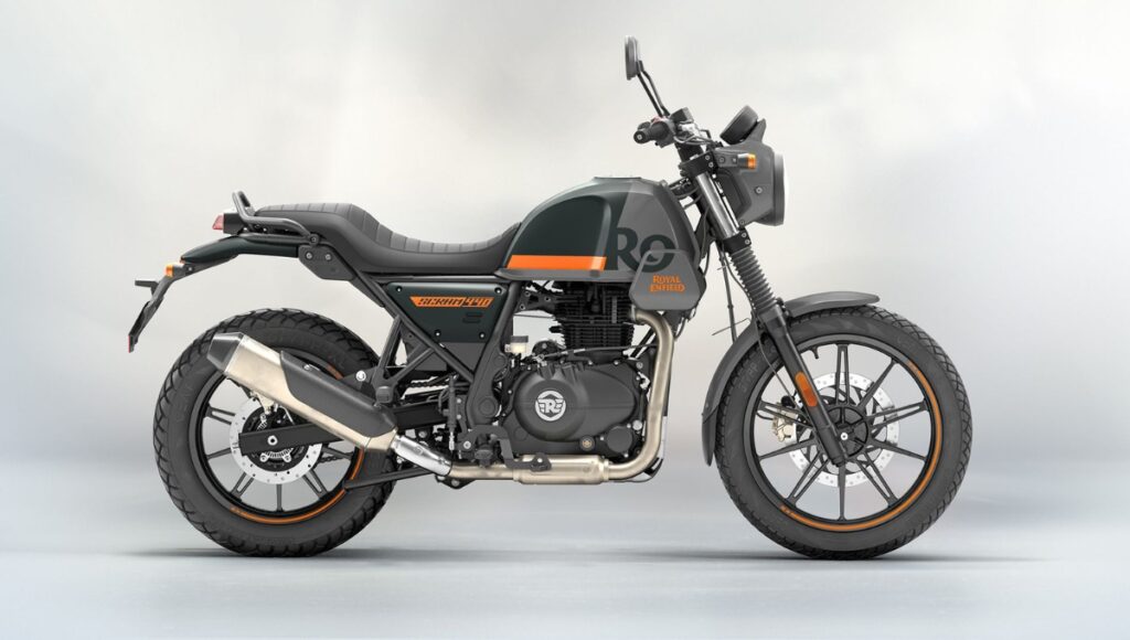 Experience 29.5 kmpl mileage and smart features with the new Royal Enfield Scram 440 priced at just ₹2.50 lakh