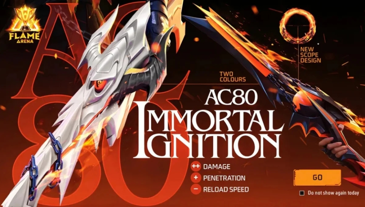 Free Fire AC80 Immortal Ignition Event