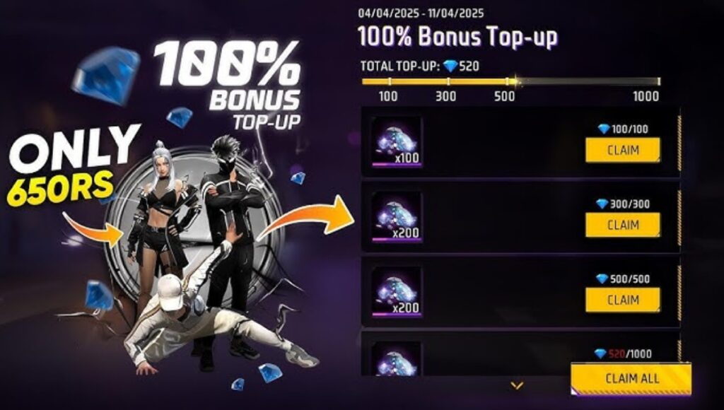 Free Fire Bonus Head Top-Up