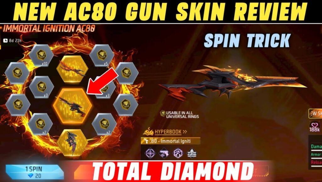 Free Fire Immortal Ignition AC80 Event 2025: Featuring stunning fire-themed gun skins and rewards
