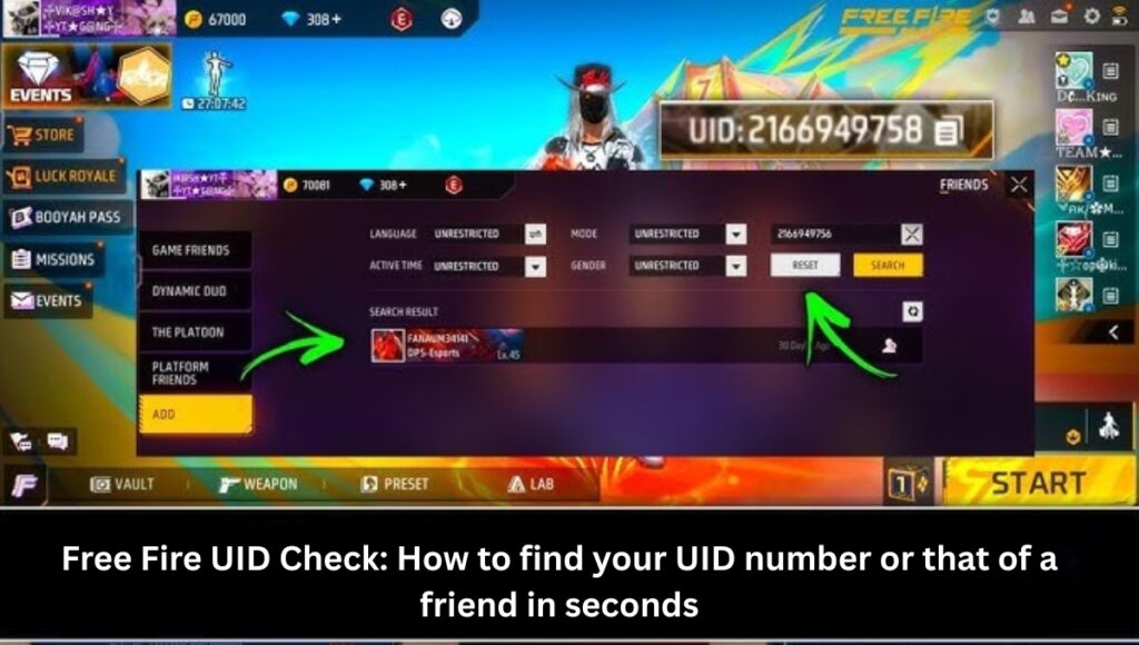 Free Fire UID Check