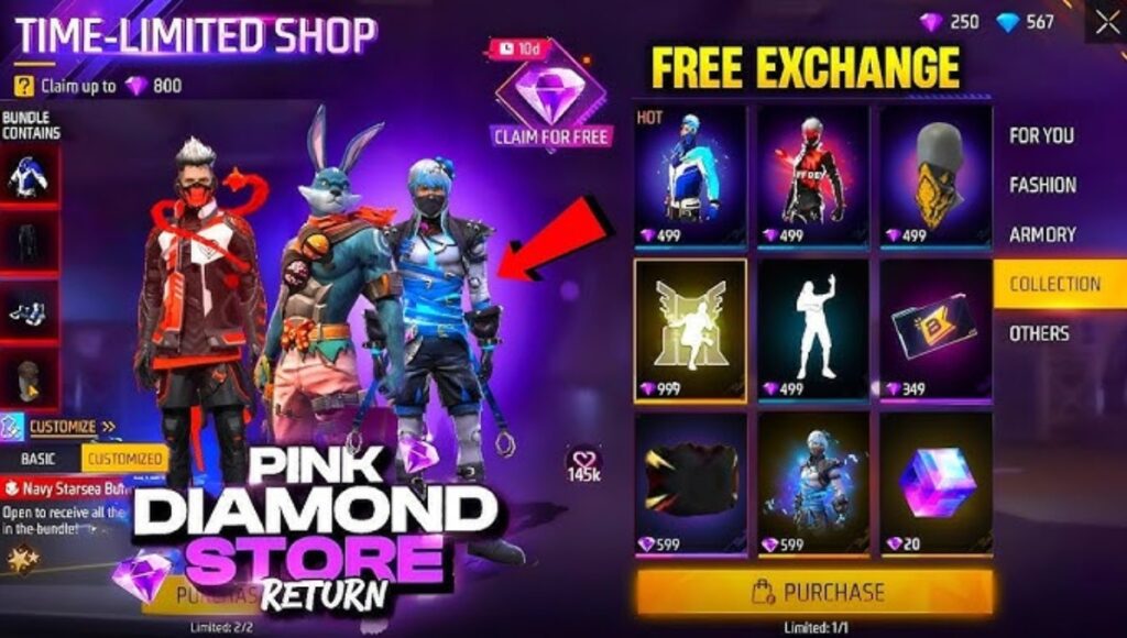 Free Fire Pink Diamond