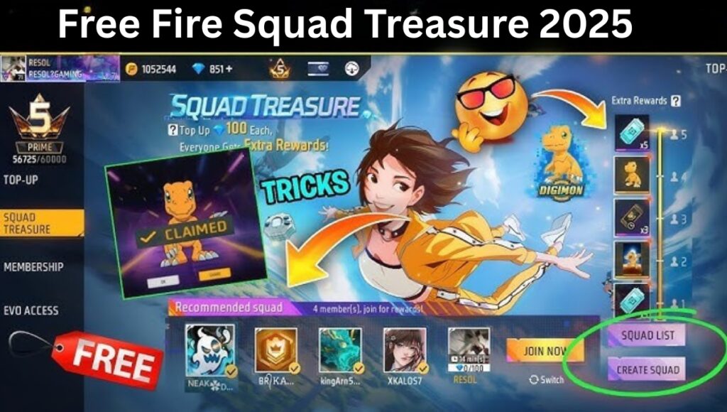 Free Fire Squad Treasure