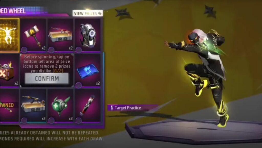 Target Practice Emote Cost