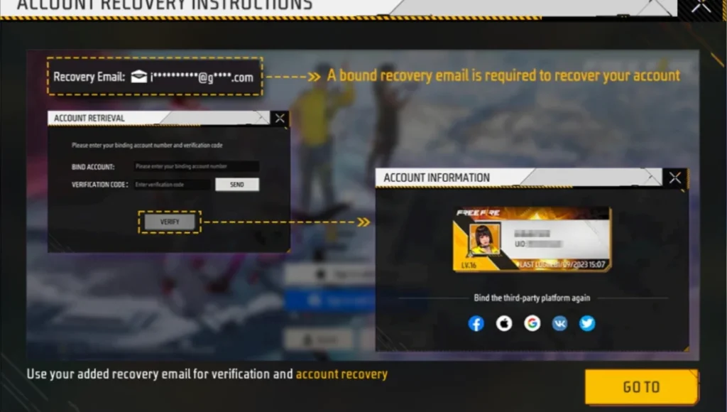 Free Fire Account Verification