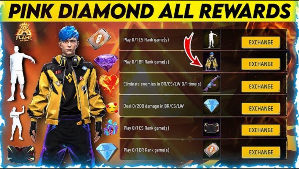Free Fire Pink Diamond Mission