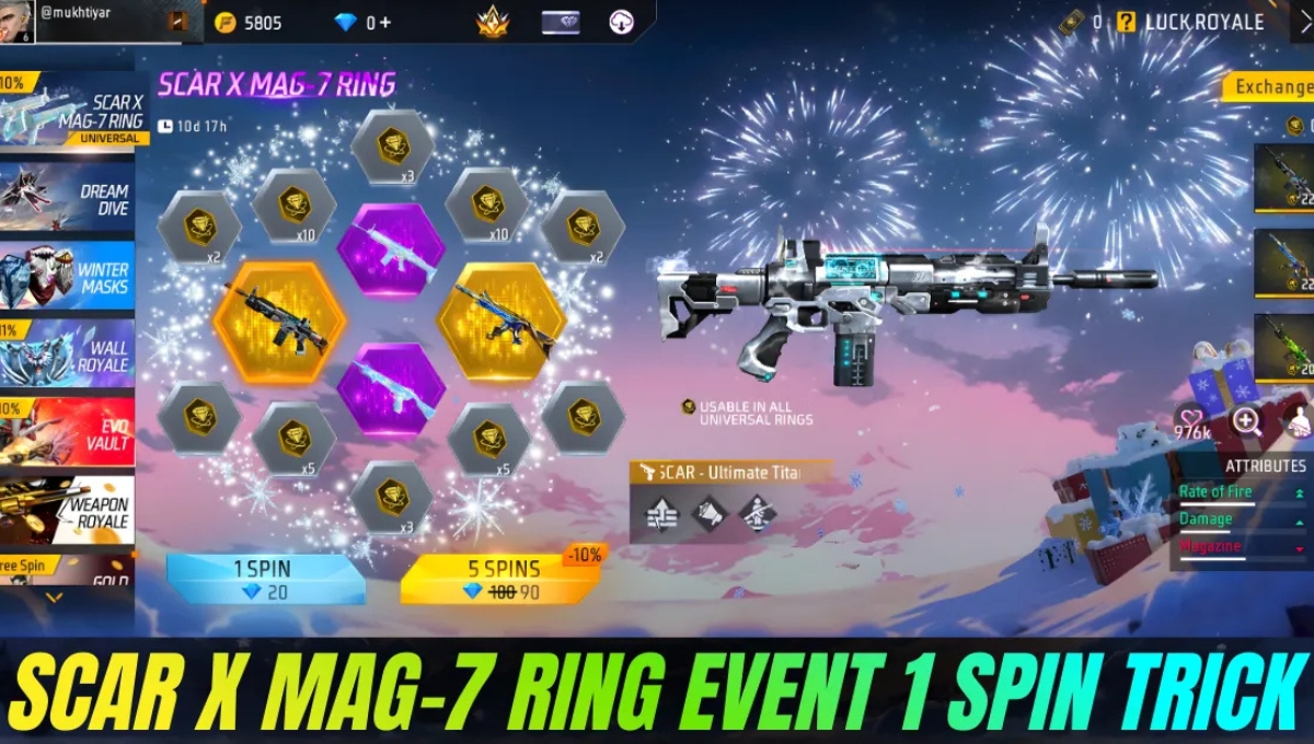 SCAR X MAG-7 Ring Event 1 Spin Trick