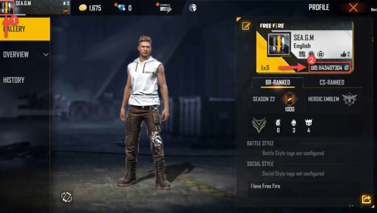 Free Fire Top Up Player ID