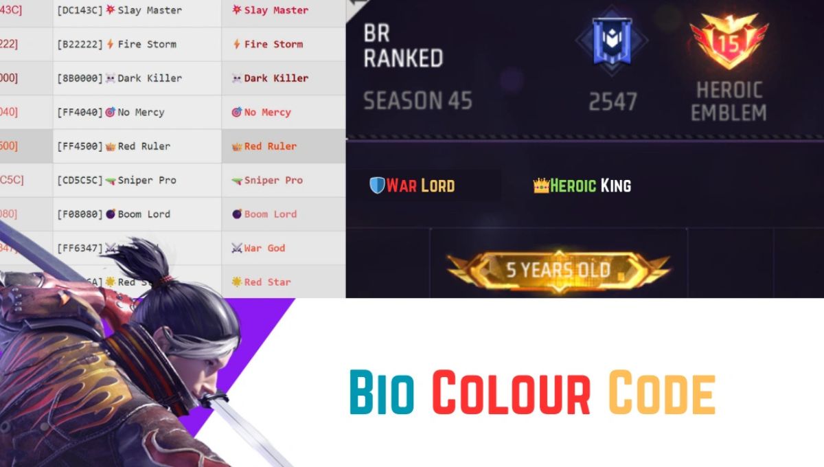 Free Fire Bio Code