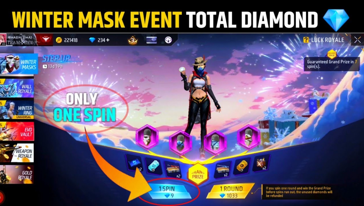 Free Fire Winter Mask Event