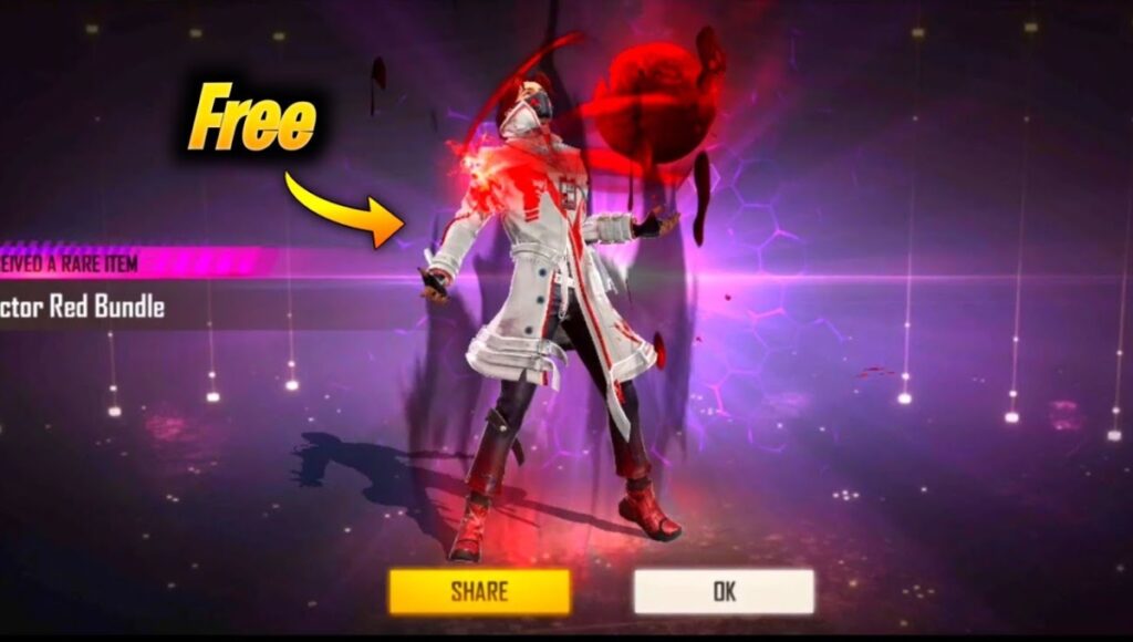Free Fire Doctor Red Bundle