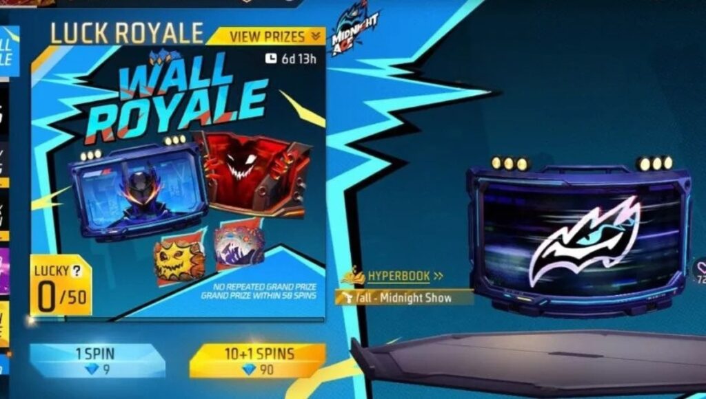 Free Fire Wall Royale Event