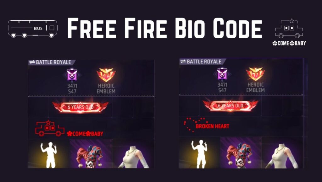Free Fire Bio Code