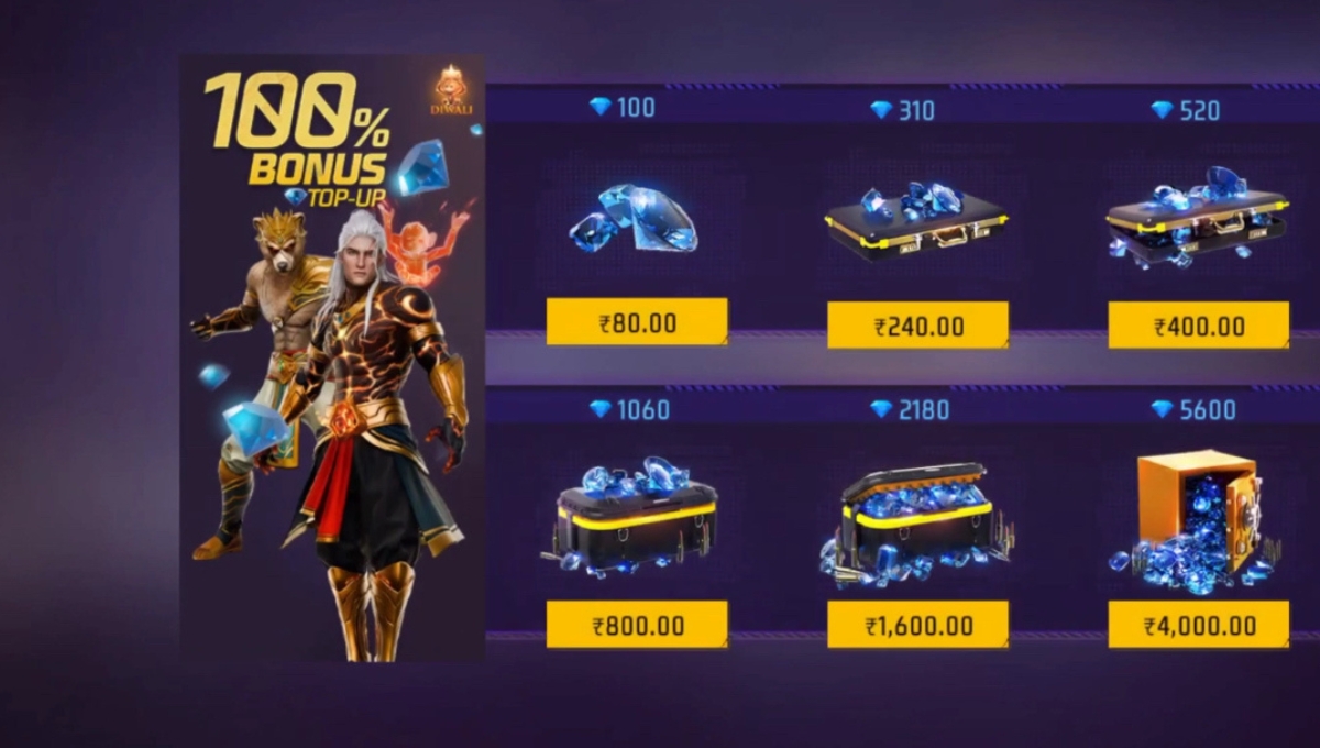 Free Fire Cheap Diamond Top Up Site