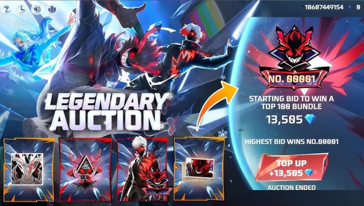 Free Fire Legendary Auction Event 