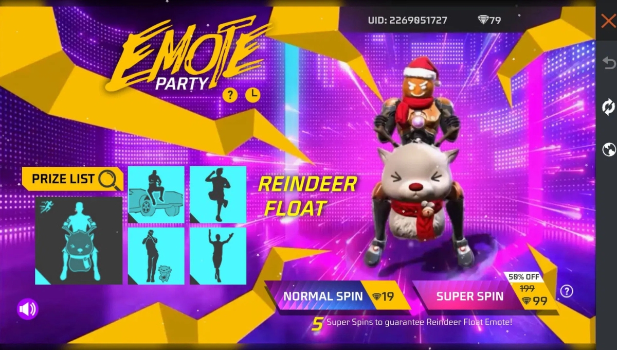 Reindeer Float Emote
