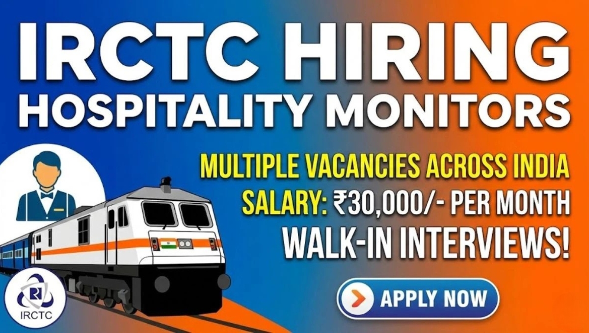 IRCTC Hospitality Monitor Vacancy