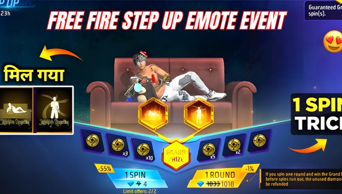 Free Fire Step Up Emote Event