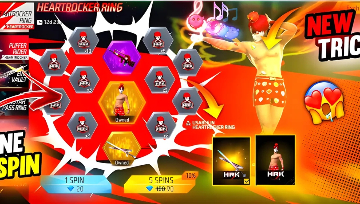Free Fire 1 Spin Trick 