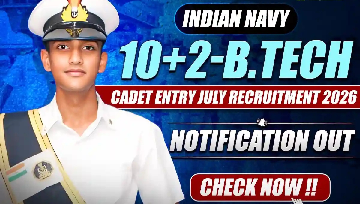 Indian Navy 10+2 B.Tech 