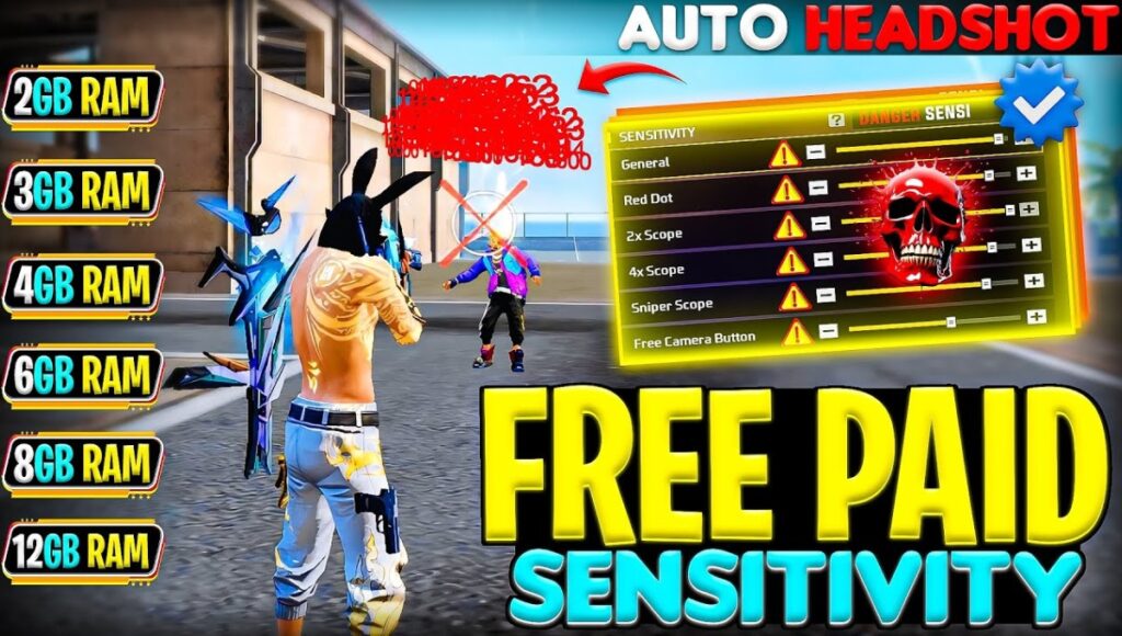 7 sensi free fire headshot