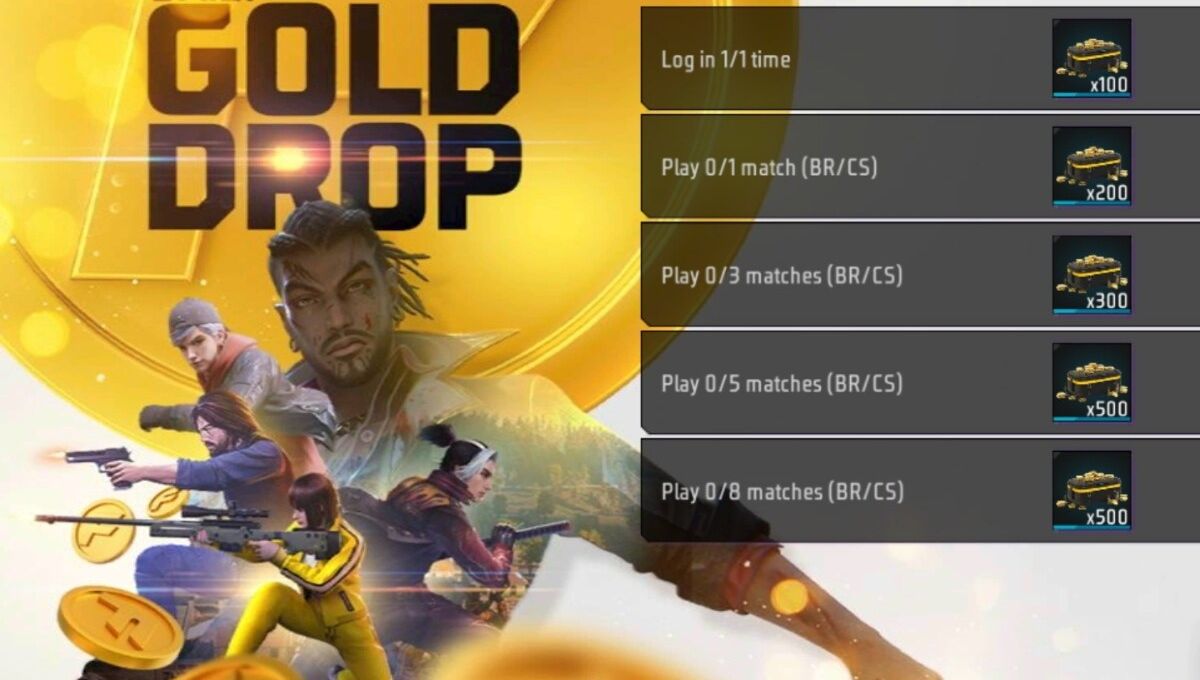 Free Fire Max Daily Gold Drop