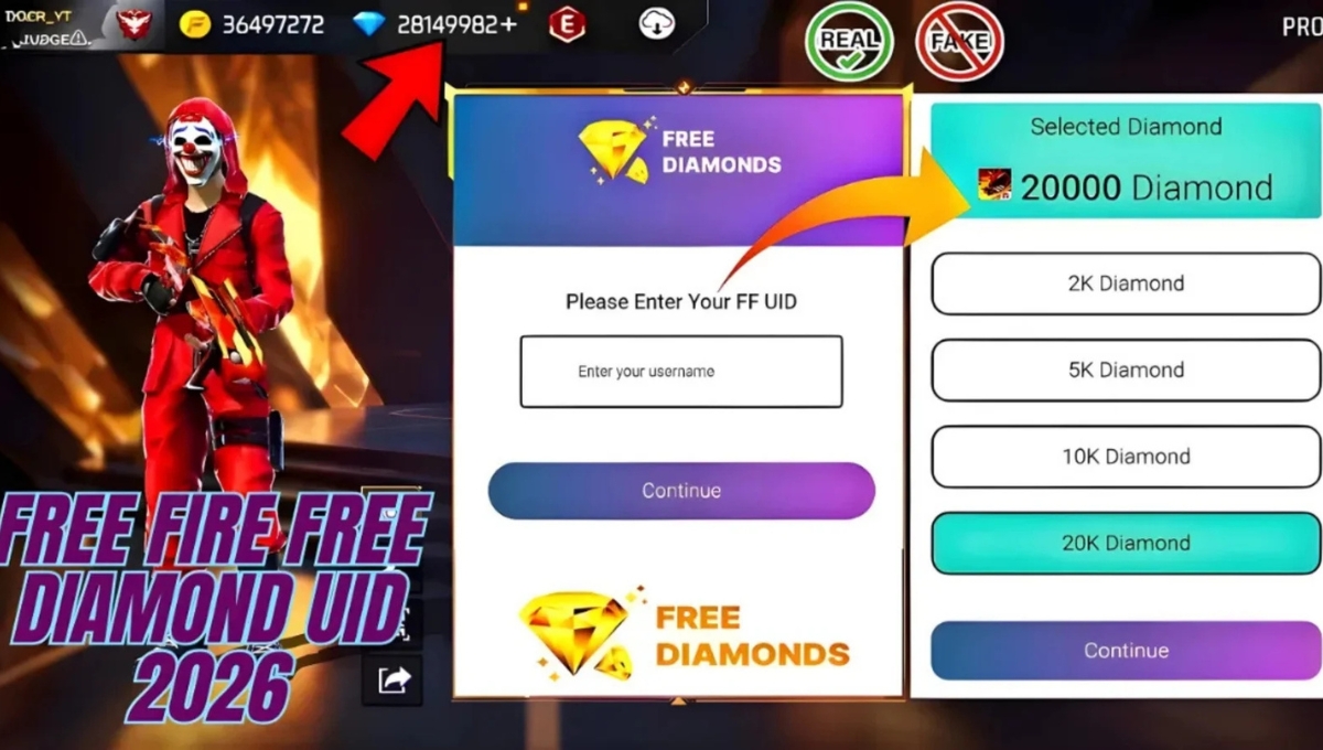 Free Fire Diamond UID Code