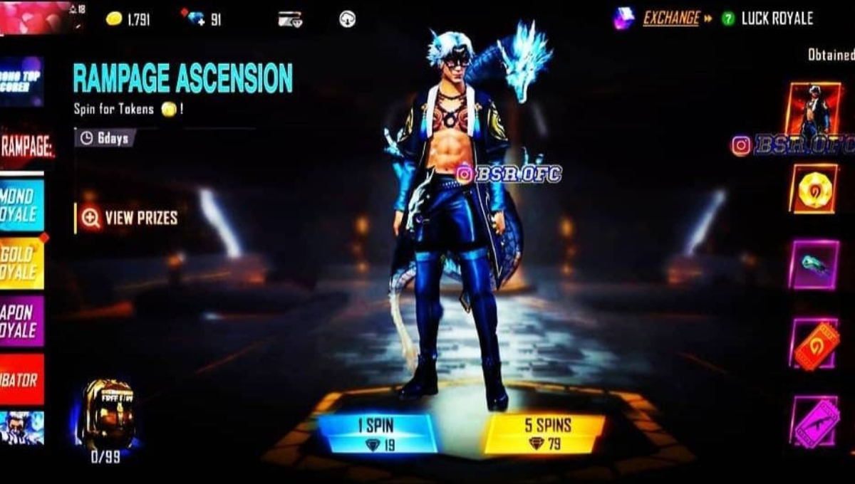 Free Fire Legendary Rampage 